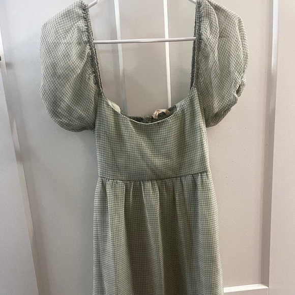 Green Gingham Dress - Picture 1 of 3